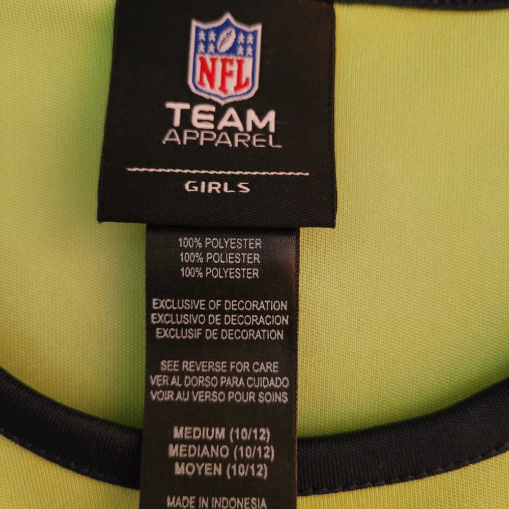 BNWT Seattle Seahawks Girls Cheerleader 2-piece Set Med 10/12 - Picture 5 of 5